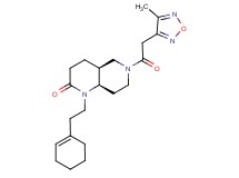 (4aS*,8aR*)-1-(2-cyclohex-1-en-1-ylethyl)-6-[(4-methyl-1,2,5-oxadiazol-3-yl)acetyl]octahydro-1,6-naphthyridin-2(1H)-one