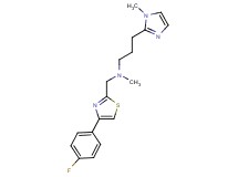 N-{[4-(4-fluorophenyl)-1,3-thiazol-2-yl]methyl}-N-methyl-3-(1-methyl-1H-imidazol-2-yl)propan-1-amine