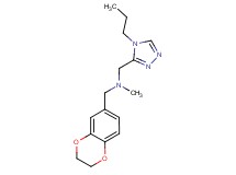 (2,3-dihydro-1,4-benzodioxin-6-ylmethyl)methyl[(4-propyl-4H-1,2,4-triazol-3-yl)methyl]amine