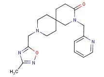 9-[(3-methyl-1,2,4-oxadiazol-5-yl)methyl]-2-(pyridin-2-ylmethyl)-2,9-diazaspiro[5.5]undecan-3-one