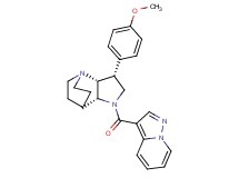 (2R*,3R*,6R*)-3-(4-methoxyphenyl)-5-(pyrazolo[1,5-a]pyridin-3-ylcarbonyl)-1,5-diazatricyclo[5.2.2.0~2,6~]undecane