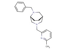 (1S*,5R*)-6-benzyl-3-[(6-methylpyridin-2-yl)methyl]-3,6-diazabicyclo[3.2.2]nonane
