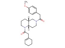 (4aR*,8aS*)-1-(1-cyclohexen-1-ylacetyl)-6-[(4-methoxyphenyl)acetyl]decahydro-1,6-naphthyridine