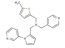 1-(5-methyl-2-thienyl)-N-(pyridin-4-ylmethyl)-N-[(1-pyridin-3-yl-1H-pyrrol-2-yl)methyl]methanamine