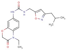 N-(4-ethyl-3-oxo-3,4-dihydro-2H-1,4-benzoxazin-7-yl)-N'-[(3-isobutylisoxazol-5-yl)methyl]urea