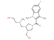 2-[{[(3R*,4R*)-1-[(5-fluoro-1,3-dimethyl-1H-indol-2-yl)carbonyl]-4-(hydroxymethyl)pyrrolidin-3-yl]methyl}(methyl)amino]ethanol