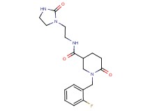 1-(2-fluorobenzyl)-6-oxo-N-[2-(2-oxo-1-imidazolidinyl)ethyl]-3-piperidinecarboxamide