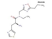 N~1~-ethyl-N~1~-[(5-propyl-1,2,4-oxadiazol-3-yl)methyl]-3-(1,3-thiazol-4-yl)-L-alaninamide hydrochloride