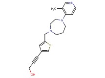 3-(5-{[4-(3-methylpyridin-4-yl)-1,4-diazepan-1-yl]methyl}-3-thienyl)prop-2-yn-1-ol