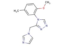 3-(1H-imidazol-1-ylmethyl)-4-(2-methoxy-5-methylphenyl)-4H-1,2,4-triazole