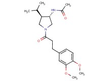 N-{(3S*,4R*)-1-[3-(3,4-dimethoxyphenyl)propanoyl]-4-isopropyl-3-pyrrolidinyl}acetamide