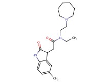N-(2-azepan-1-ylethyl)-N-ethyl-2-(5-methyl-2-oxo-2,3-dihydro-1H-indol-3-yl)acetamide