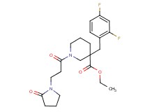 ethyl 3-(2,4-difluorobenzyl)-1-[3-(2-oxo-1-pyrrolidinyl)propanoyl]-3-piperidinecarboxylate