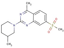 4-methyl-2-(3-methylpiperidin-1-yl)-7-(methylsulfonyl)quinazoline