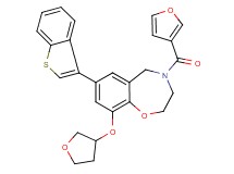 7-(1-benzothien-3-yl)-4-(3-furoyl)-9-(tetrahydro-3-furanyloxy)-2,3,4,5-tetrahydro-1,4-benzoxazepine