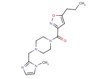 1-[(1-methyl-1H-imidazol-2-yl)methyl]-4-[(5-propyl-3-isoxazolyl)carbonyl]piperazine