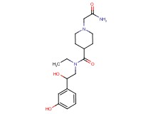 1-(2-amino-2-oxoethyl)-N-ethyl-N-[2-hydroxy-2-(3-hydroxyphenyl)ethyl]-4-piperidinecarboxamide