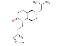 (4aS*,8aR*)-1-[2-(1H-imidazol-4-yl)ethyl]-6-isobutyloctahydro-1,6-naphthyridin-2(1H)-one