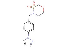 4-[4-(1H-pyrazol-1-yl)benzyl]-1,3,4-oxathiazinane 3,3-dioxide