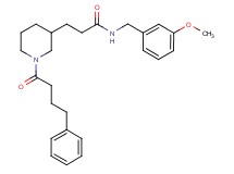 N-(3-methoxybenzyl)-3-[1-(4-phenylbutanoyl)-3-piperidinyl]propanamide