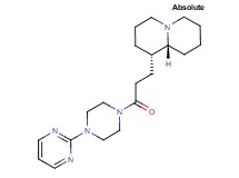 (1S,9aR)-1-{3-oxo-3-[4-(2-pyrimidinyl)-1-piperazinyl]propyl}octahydro-2H-quinolizine