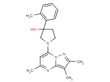 3-(2-methylphenyl)-1-(2,3,5-trimethylpyrazolo[1,5-a]pyrimidin-7-yl)pyrrolidin-3-ol