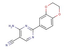 4-amino-2-(2,3-dihydro-1,4-benzodioxin-6-yl)pyrimidine-5-carbonitrile