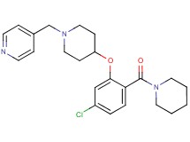 4-({4-[5-chloro-2-(1-piperidinylcarbonyl)phenoxy]-1-piperidinyl}methyl)pyridine