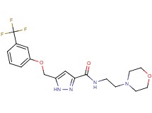 N-[2-(4-morpholinyl)ethyl]-5-{[3-(trifluoromethyl)phenoxy]methyl}-1H-pyrazole-3-carboxamide
