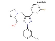 ((2S)-1-{[3-(3-fluorophenyl)-1-(3-methylphenyl)-1H-pyrazol-4-yl]methyl}-2-pyrrolidinyl)methanol
