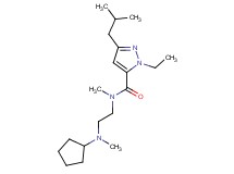N-{2-[cyclopentyl(methyl)amino]ethyl}-1-ethyl-3-isobutyl-N-methyl-1H-pyrazole-5-carboxamide