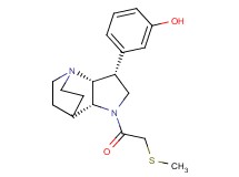 3-{(3R*,3aR*,7aR*)-1-[(methylthio)acetyl]octahydro-4,7-ethanopyrrolo[3,2-b]pyridin-3-yl}phenol