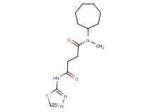 N-cycloheptyl-N-methyl-N'-1,3,4-thiadiazol-2-ylsuccinamide
