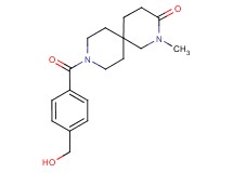 9-[4-(hydroxymethyl)benzoyl]-2-methyl-2,9-diazaspiro[5.5]undecan-3-one