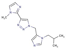 1-[(1-isobutyl-1H-imidazol-5-yl)methyl]-4-(1-methyl-1H-imidazol-2-yl)-1H-1,2,3-triazole