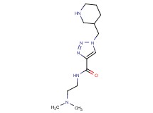 N-[2-(dimethylamino)ethyl]-1-(piperidin-3-ylmethyl)-1H-1,2,3-triazole-4-carboxamide