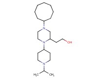 2-[4-cyclooctyl-1-(1-isopropyl-4-piperidinyl)-2-piperazinyl]ethanol