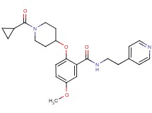 2-{[1-(cyclopropylcarbonyl)-4-piperidinyl]oxy}-5-methoxy-N-[2-(4-pyridinyl)ethyl]benzamide