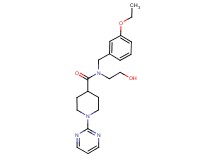 N-(3-ethoxybenzyl)-N-(2-hydroxyethyl)-1-pyrimidin-2-ylpiperidine-4-carboxamide