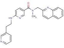 N-methyl-6-{[2-(3-pyridinyl)ethyl]amino}-N-(2-quinolinylmethyl)nicotinamide