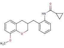 N-{2-[(8-methoxy-3,4-dihydro-2H-chromen-3-yl)methyl]phenyl}cyclopropanecarboxamide