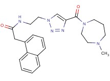 N-(2-{4-[(4-methyl-1,4-diazepan-1-yl)carbonyl]-1H-1,2,3-triazol-1-yl}ethyl)-2-(1-naphthyl)acetamide