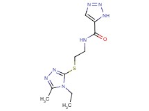 N-{2-[(4-ethyl-5-methyl-4H-1,2,4-triazol-3-yl)thio]ethyl}-1H-1,2,3-triazole-5-carboxamide