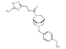 (1S*,5R*)-3-(4-methoxybenzyl)-6-[3-(5-methyl-1H-1,2,4-triazol-3-yl)propanoyl]-3,6-diazabicyclo[3.2.2]nonane