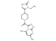 5-{1-[(5,7-dimethyl[1,2,4]triazolo[4,3-a]pyrimidin-3-yl)carbonyl]piperidin-4-yl}-4-ethyl-2,4-dihydro-3H-1,2,4-triazol-3-one