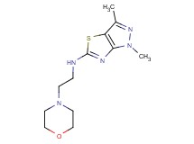 1,3-dimethyl-N-(2-morpholin-4-ylethyl)-1H-pyrazolo[3,4-d][1,3]thiazol-5-amine