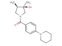 (3R*,4R*)-3,4-dimethyl-1-[4-(1-piperidinyl)benzoyl]-3-pyrrolidinol