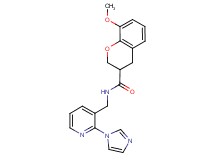 N-{[2-(1H-imidazol-1-yl)pyridin-3-yl]methyl}-8-methoxychromane-3-carboxamide