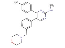 N-methyl-4-(4-methylphenyl)-5-[3-(morpholin-4-ylmethyl)phenyl]pyrimidin-2-amine