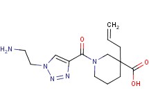 3-allyl-1-{[1-(2-aminoethyl)-1H-1,2,3-triazol-4-yl]carbonyl}-3-piperidinecarboxylic acid hydrochloride